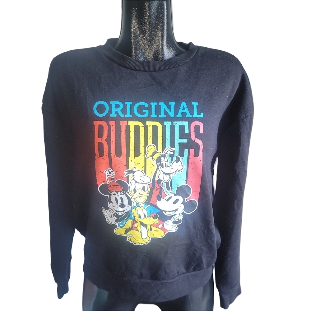 Disney Original Buddies Black Sweatshirt Size M